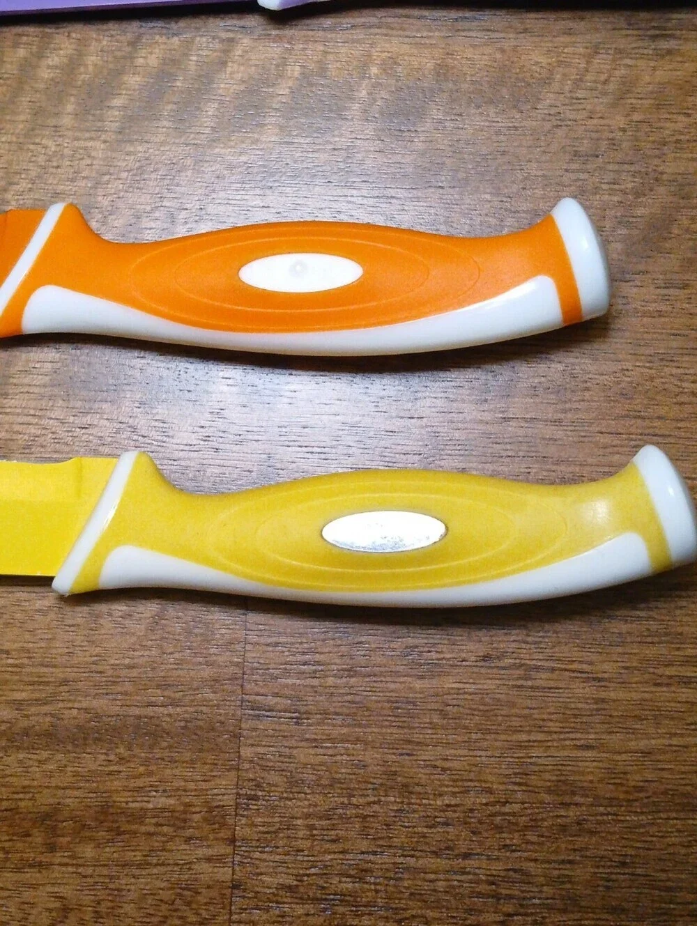 Colorful 10pc Kitchen Knife Set - Red, Blue, Purple, Yellow, Orange